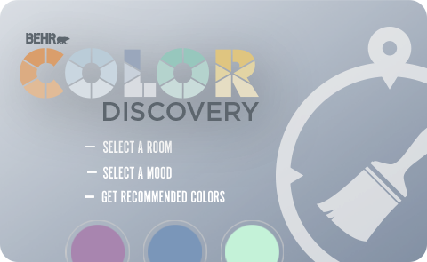 Behr Color Discovery with Three Circles and a paint brush